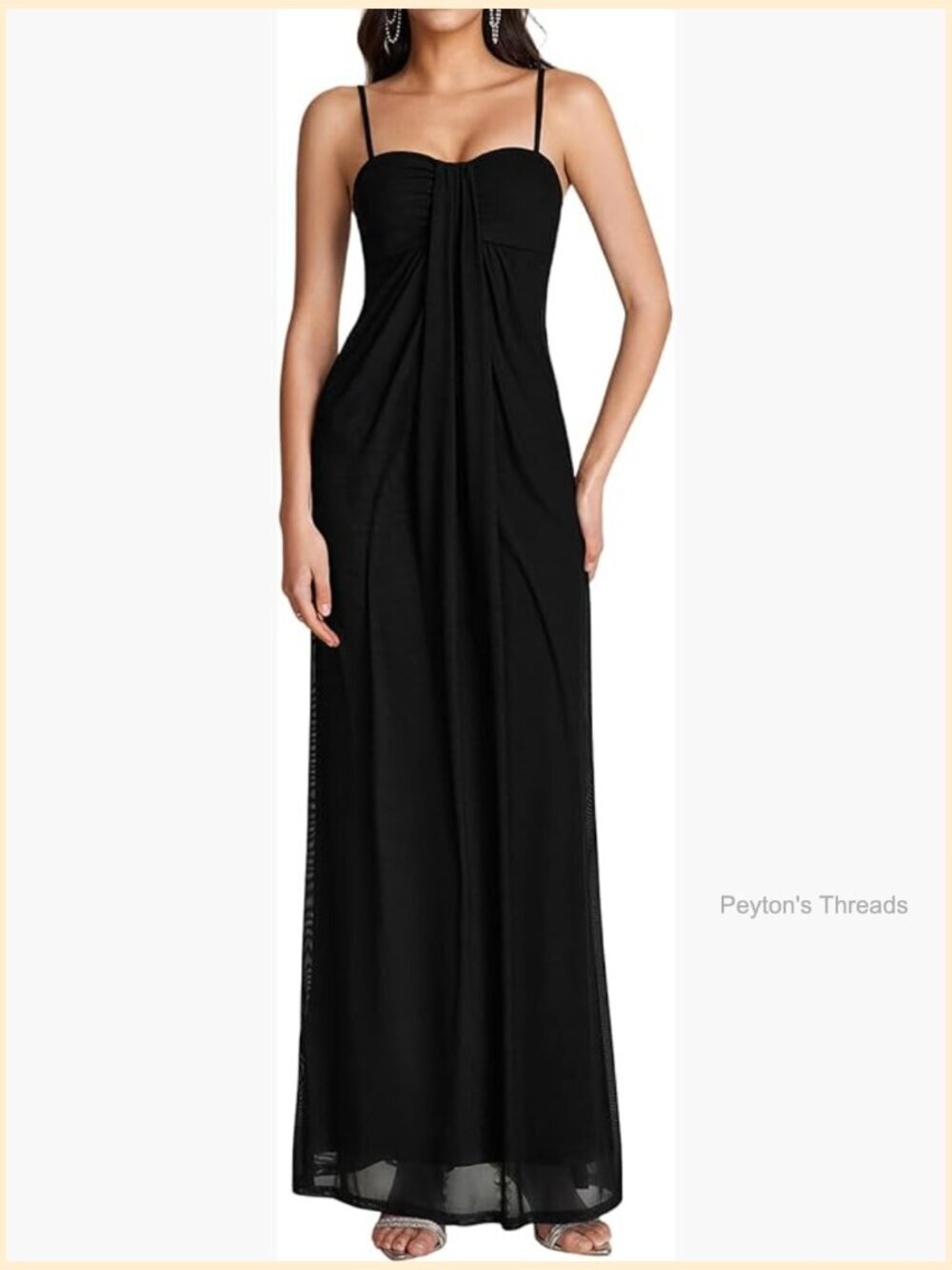 Floral Bodycon Maxi Dress with Spaghetti Strap for Wedding Guest Beach Vacation